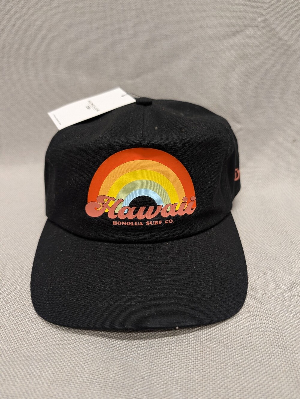 Honolua Surf Co. Black Rainbow 'Hawaii' Cap NWT